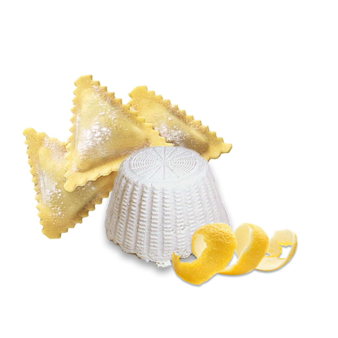 Triangle Ravioli Lemon Zest & Ricotta Cheese 500 Gr