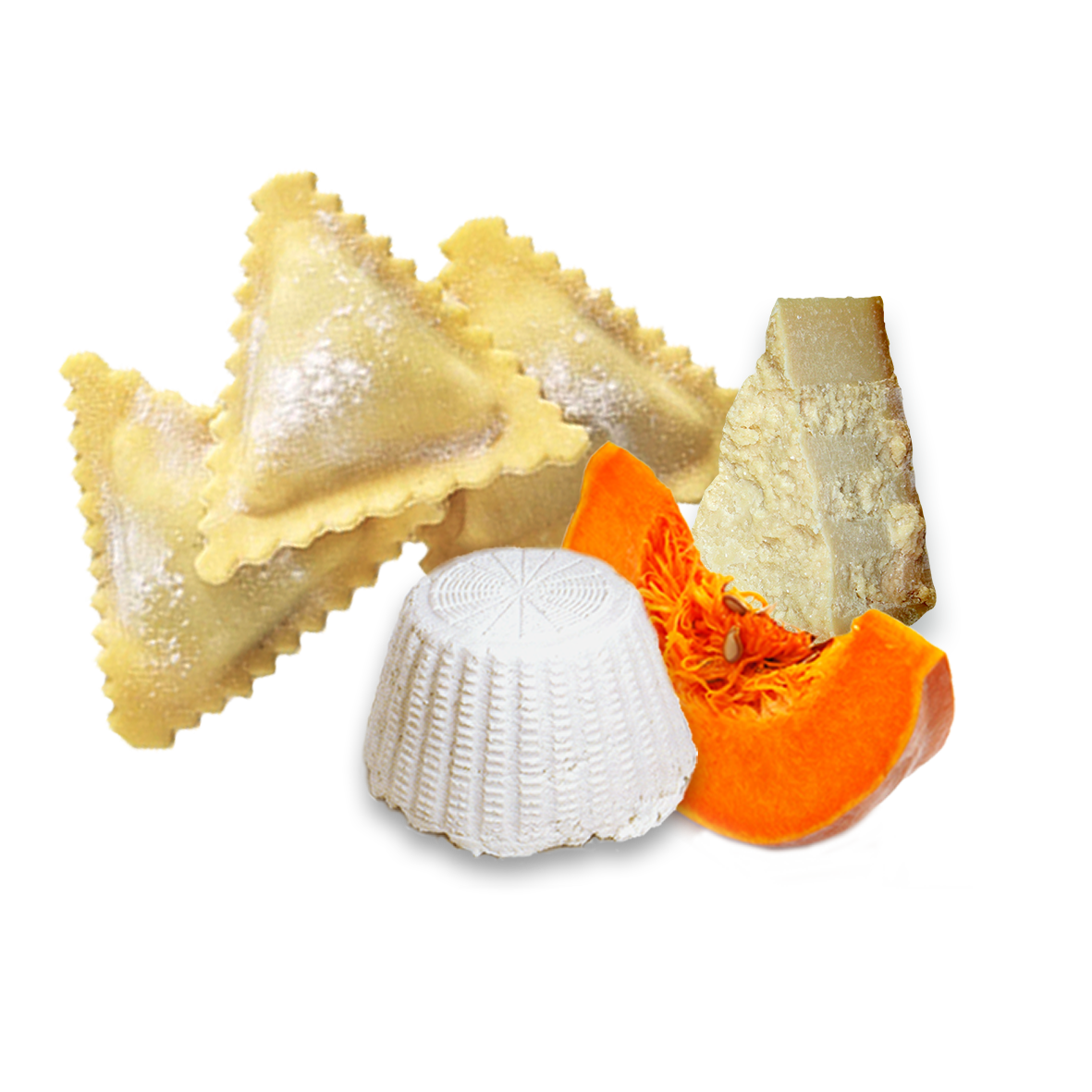 Triangle Ravioli Pumpkin, Parmesan & Ricotta Cheese 5 KG